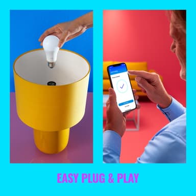 Wiz Connected Full Colour wi-fi BLE LED-pære 8,5W E27 3-pak