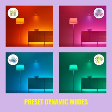 Wiz Connected Full Colour wi-fi BLE LED-pære 8,5W E27 3-pak