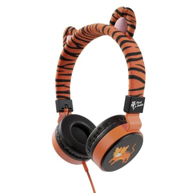 Charlie the Tiger Pelsede høretelefoner med ledning til børn Genbrug