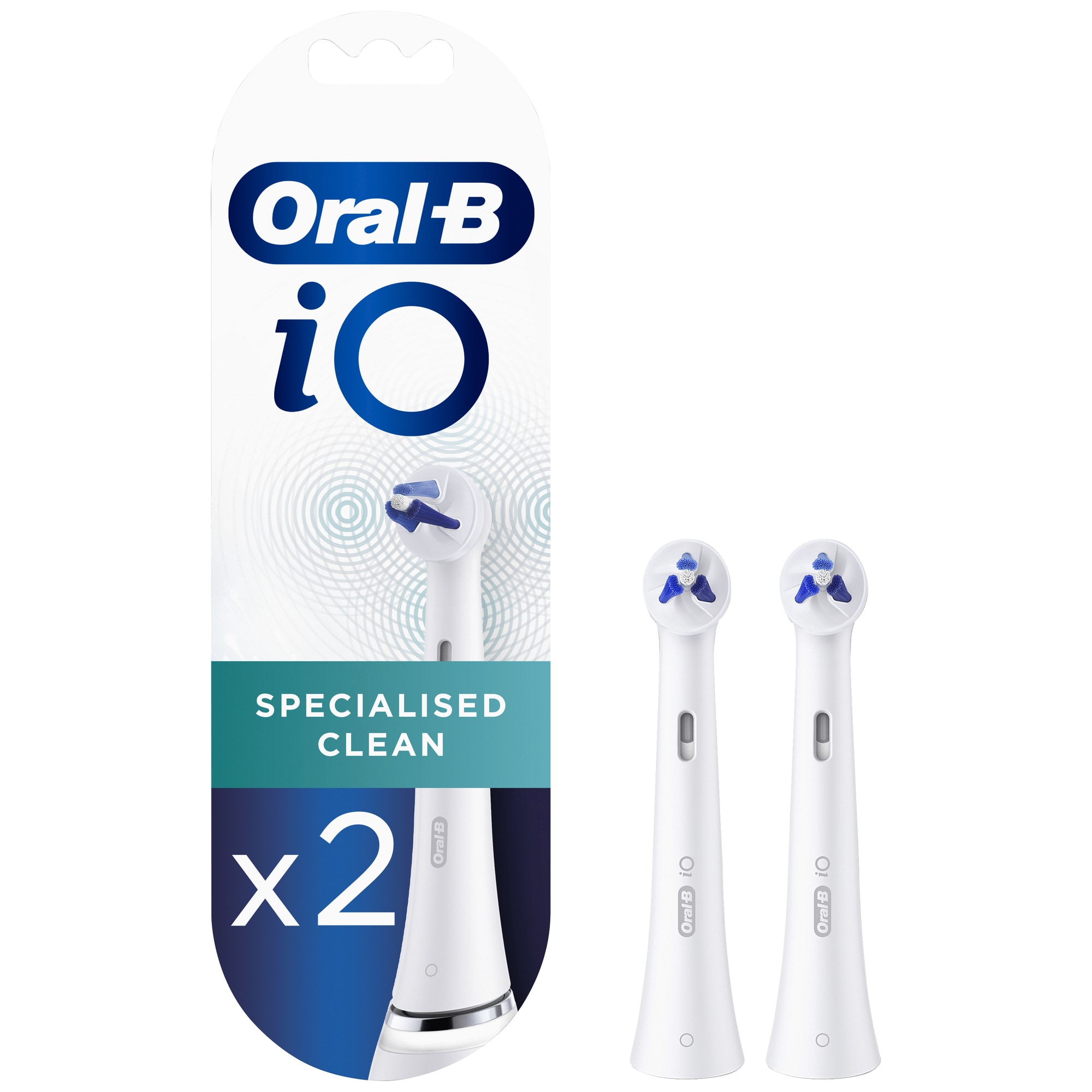 Oral-B iO specialiserede tandbørstehoveder 416654 (2-pakke)