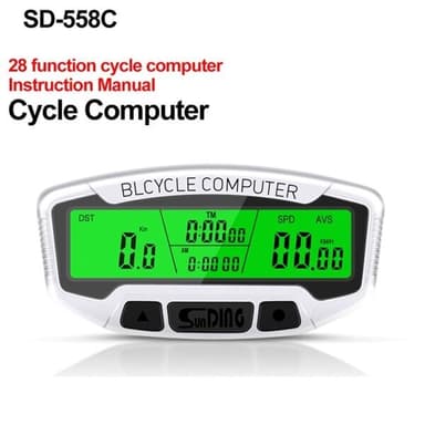 Cykelcomputerr med skærmbelysning