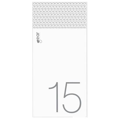 Gear 15.000 mAh USB powerbank (hvid)