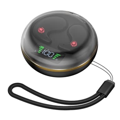 Sleep-hovedtelefoner Bluetooth I øret til at sove med - Sort