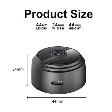 Mini Spy Kamera Trådløst Wifi IP Hjemmesikkerhedskamera Kamera