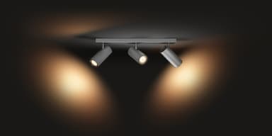 Philips Hue White ambiance Buratto tredobbelt spotlys (aluminium)