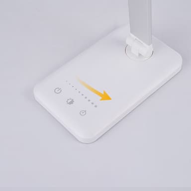 LED-foldbar øjenbeskyttelsesbordslampe med 5 lystilstande Hvid