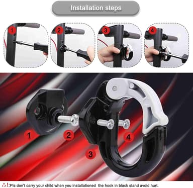Krok till Xiaomi M365 / M365 Pro elscooter Svart/Vit
