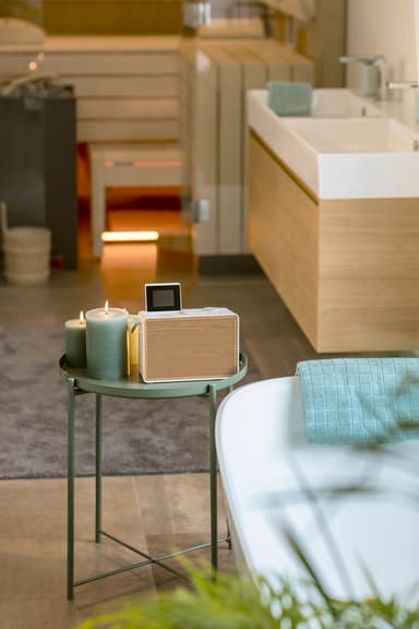 Pure Evoke Play træ-version digital radio (hvid)