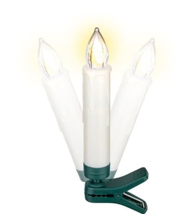 10 trådlösa LED-julgranljus