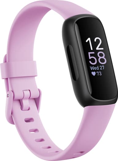 Fitbit Inspire 3 aktivitetsmåler (Black/Lilac Bliss)