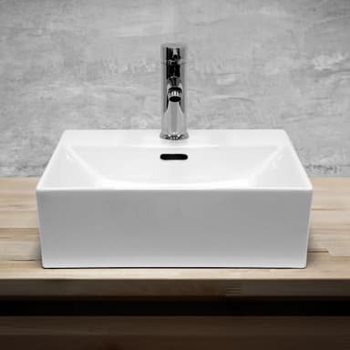 Keramisk vask forfængelighed bordplade vask til pool vask 415 x 360 mm