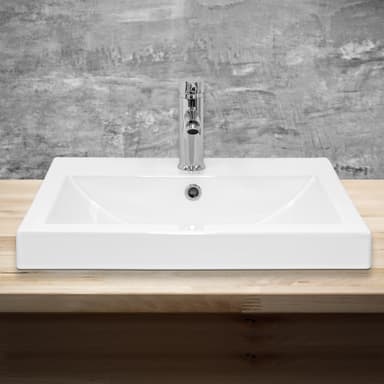 ML-Design keramisk vask Hvid 54,5x16x41,5cm