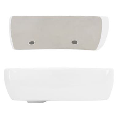 ML-Design Keramisk håndvask Hvid 45x27x13 cm Vinklet
