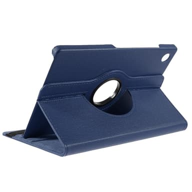 SKALO Samsung Tab A9+ 360 Litchi Flip Cover - Mørkeblå