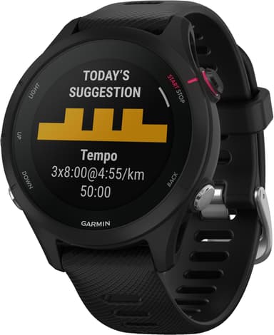Garmin Forerunner 255S Music sportsur (sort)