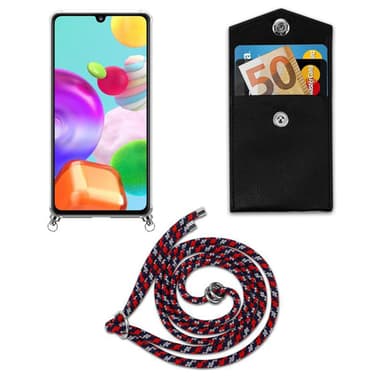 Samsung Galaxy A41 Etui Cover Kæde (Blå)