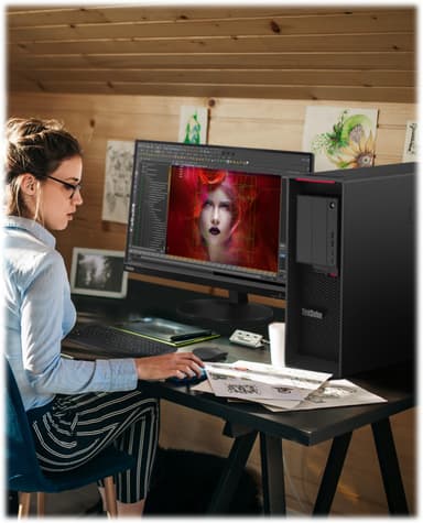 Lenovo ThinkStation P620 arbejdsstation 30E000GMMT (sort)