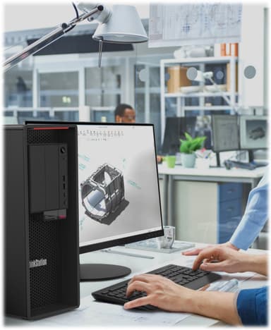 Lenovo ThinkStation P620 arbejdsstation 30E000GMMT (sort)