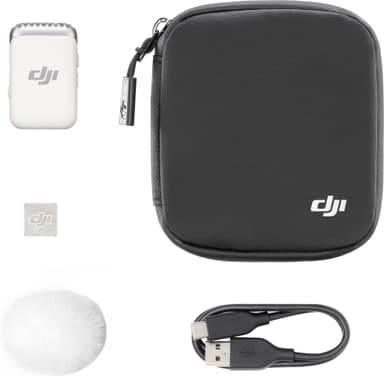 DJI Mic 2 trådløs mikrofonmodtager (hvid)