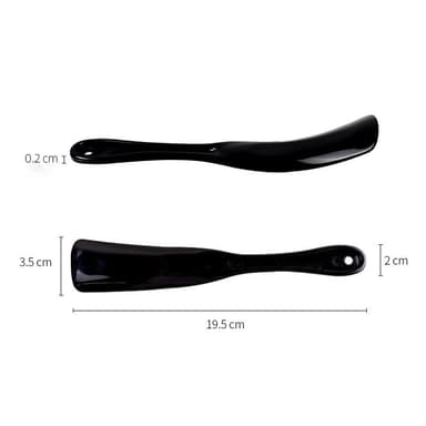 Plast skohorn Sort