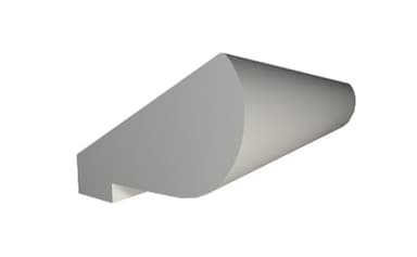 Epoq Topliste 220 cm afrundet (Grey)