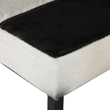 WOMO-DESIGN Barstol Sopron 35x75 cm Ægte læder og metal