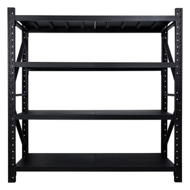 Fornorth Stålreol 1600kg, 200x60x200cm, sort