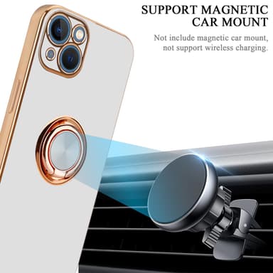 iPhone 14 PLUS Cover Etui Case (Hvid)