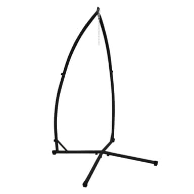 Hængestol stel sort, 210 cm, op til 120 kg, metal