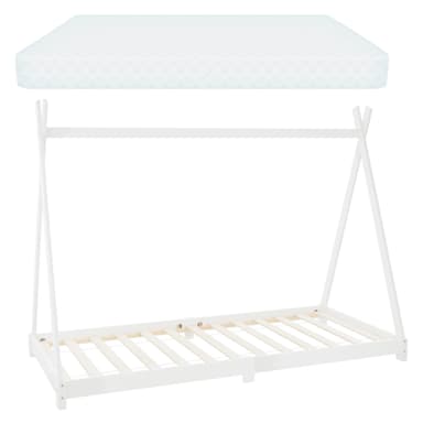 ML Design BedTipi 90 x 200cm med lamelramme, hvid