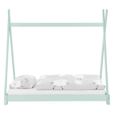 ML Design BedTipi 70 x 140 cm gitterramme, mint