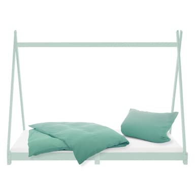 ML Design BedTipi 90 x 200 cm med spalteramme, mint