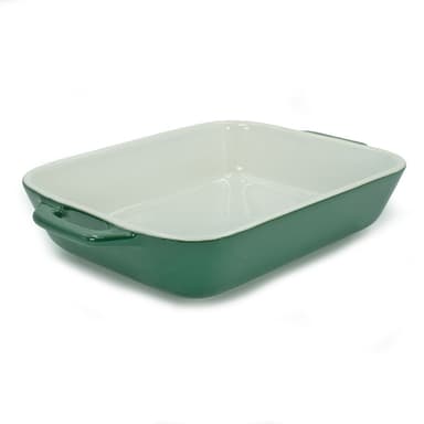 Porcelænsbageform Gryde 26 x 17 x 5 cm (grøn)