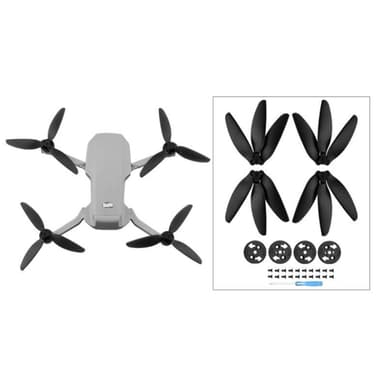 2 par tre-bladede propeludskiftning til DJI MAVIC Mini 1/2 Sort