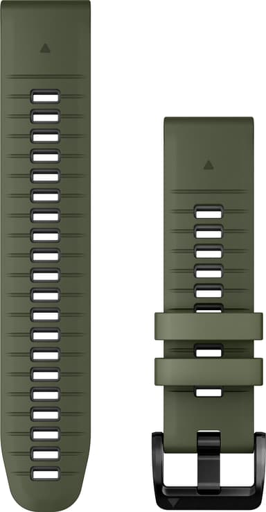 Garmin 22mm Quickfit Silicone rem (grøn/grå)