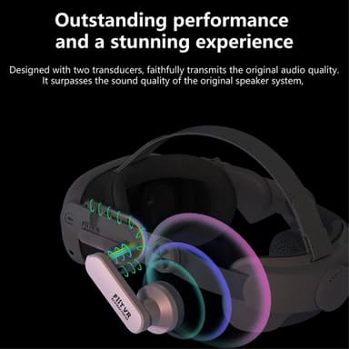 Meta Quest 3 VR Hovedbøjle Frontbeskyttelse høreværn