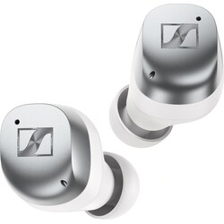 Sennheiser Momentum 4 true wireless in-ear høretelefoner (hvid-sølv)
