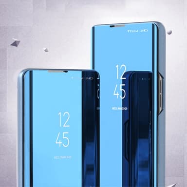 SKALO Samsung S24 Ultra Clear View Mirror Etui - Rosa guld