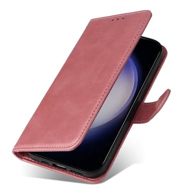 SKALO Samsung S24+ PU-læder Pungetui - Pink