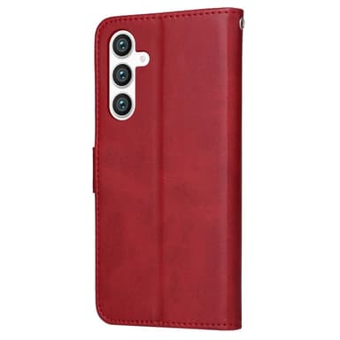 SKALO Samsung S23 FE PU-læder Pungetui - Rød