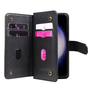 SKALO Samsung S23 FE 10-RUM Flip Cover - Sort