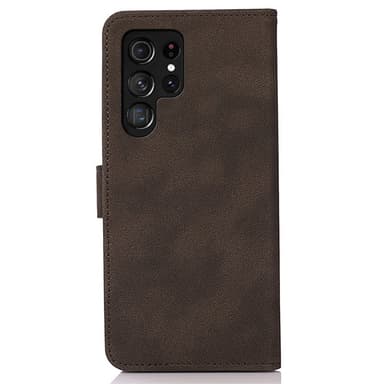 SKALO Samsung S24 Ultra KHAZNEH Pungetui i PU-læder - Brun