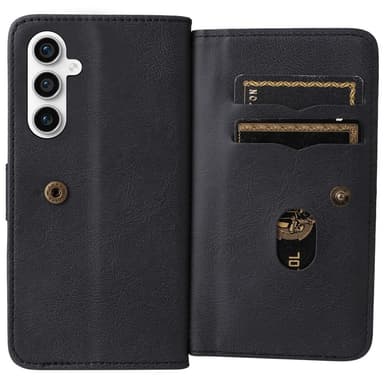 SKALO Samsung S23 FE 10-RUM Flip Cover - Sort