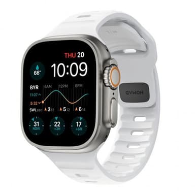 NOMAD Apple Watch 42/44/45mm/Apple Watch Ultra Armbånd Sport Band Hvid
