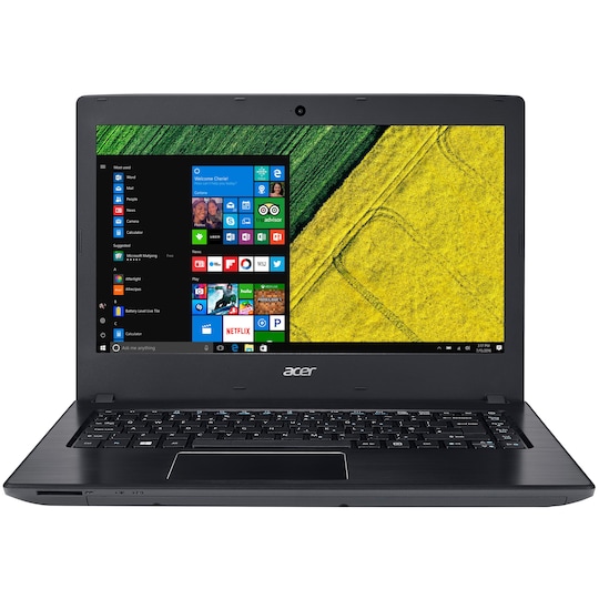 Acer Aspire E5 14" bærbar computer (grå/sort)