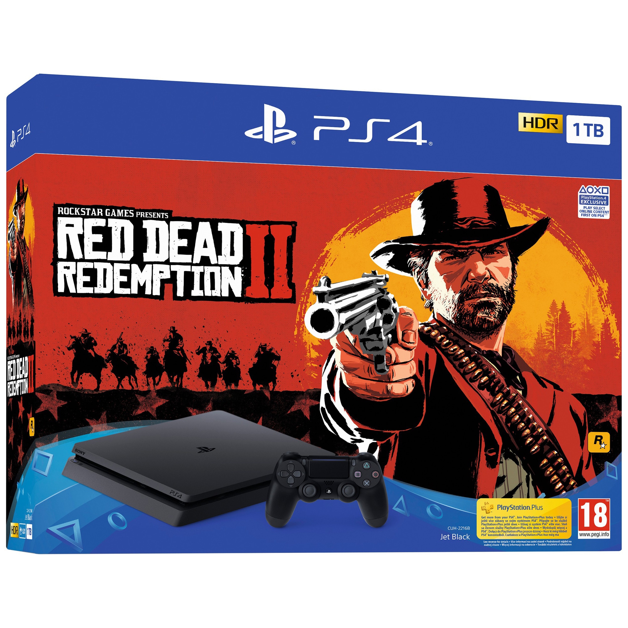 PlayStation 4 Slim 1 TB + Dead Redemption Elgiganten