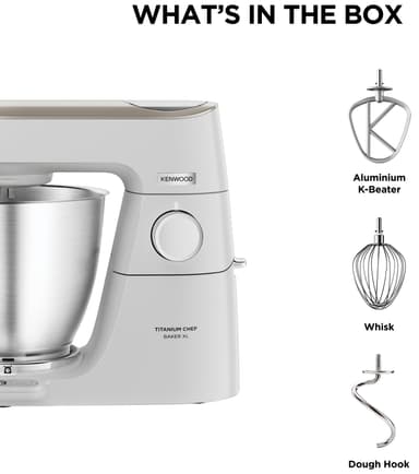 Kenwood Titanium Chef Baker XL køkkenmaskine KVL65.001WH (hvid)