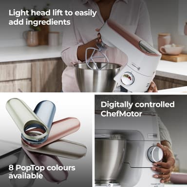 Kenwood Titanium Chef Baker køkkenmaskine KVC65.001WH (hvid)