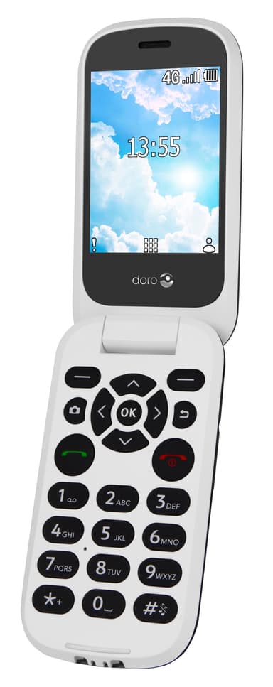 Doro 7070 mobiltelefon (sort)