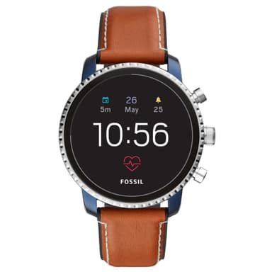 Fossil Q Explorist Gen. 4 smartwatch (steel/blue/tan)